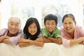 Asian family portrait Royalty Free Stock Photo