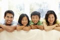 Asian family portrait Royalty Free Stock Photo