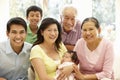 Asian family portrait Royalty Free Stock Photo