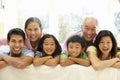 Asian family portrait Royalty Free Stock Photo