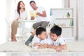 Asian family Royalty Free Stock Photo