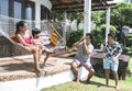 Asian family spending time together Royalty Free Stock Photo