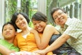 Asian family togetherness