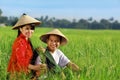 Asian farmer Royalty Free Stock Photo