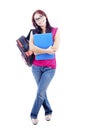 Asian female college student Royalty Free Stock Photo