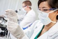 Asian Female Woman Scientist Medical Research Lab or Laboratory Royalty Free Stock Photo