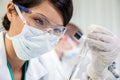 Asian Female Woman Scientist Medical Working in a Research Lab or Laboratory Royalty Free Stock Photo