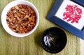 Asian festive dish still life