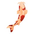 Asian fish icon, cartoon style Royalty Free Stock Photo