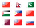 Asian flags set 4