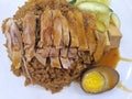 Asian Food Braised duck rice Royalty Free Stock Photo
