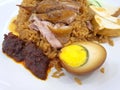 Asian Food Braised duck rice Royalty Free Stock Photo