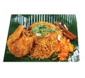 Asian Food Famous Malay Indian Nasi Briyani Chicken Rice Royalty Free Stock Photo