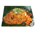Asian Food Famous Malay Indian Nasi Briyani Lamb Rice Royalty Free Stock Photo
