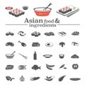 Asian food icons & ingredients