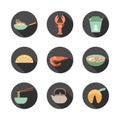 Asian food icons