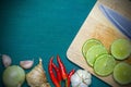 Asian food ingredient background Royalty Free Stock Photo