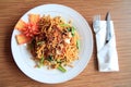 Asian food named mie goreng Royalty Free Stock Photo