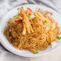 Asian Food Phad Thai. It's noodle in Asian Street Food. It's Very Delicious in Asian Royalty Free Stock Photo