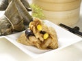 Asian food, Rice dumpling, Zongzi Royalty Free Stock Photo