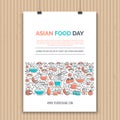 Asian food templates Royalty Free Stock Photo