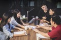 Asian freelance team planing for teamwork in office meeting room