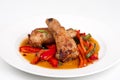 Asian fried chiken with vegetables