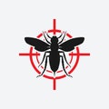 Asian giant hornet icon red target