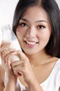 Asian girl cheerful smile Royalty Free Stock Photo