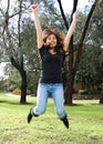 Asian Girl in a jump