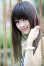 Asian girl outdoor portrait