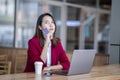 Asian girl shoping online by credit card Royalty Free Stock Photo