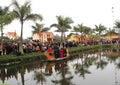 Asian group singing folk songs in folk festival