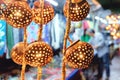 Asian handmade lights for sale in night market
