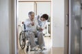 Japanese nursing at home, a Japanese woman nursing at home