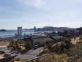 Asian houses in residential quarter of Yeosu city