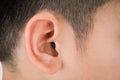 Asian Human ear closeup Royalty Free Stock Photo