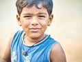 Asian Indian adorable kid with happy smiling face expression