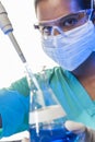 Asian Indian Female Scientist In Laboratory Royalty Free Stock Photo