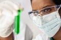 Asian Indian Female Scientist Researcher In Laboratory Royalty Free Stock Photo