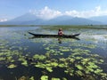 Asian Indonesia Fishermen lake