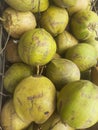 Asian Indonesian tropical young  coconut Royalty Free Stock Photo