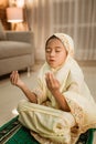 Asian kid muslim praying Royalty Free Stock Photo