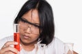 Asian kids and science experiments Royalty Free Stock Photo