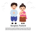 Asian kids. Thailand and Landmarks and travel place,temple background