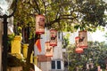 Asian lanterns, street decoration in Hanoi, Vietnam