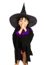 Asian Little Chinese Girl Wearing Halloween Costume Royalty Free Stock Photo