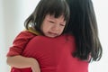 Asian little girl sad and crying Royalty Free Stock Photo