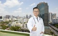 Asian male Doctor standing Royalty Free Stock Photo
