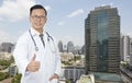 Asian male Doctor standing Royalty Free Stock Photo